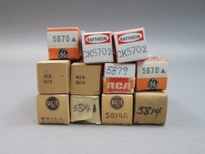 Lot of 11 Vintage Vacuum Electron Tube Ham Radio 5814, 5879, 5670, 5702