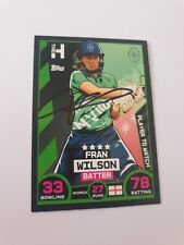 SIGNED OVAL INVINCIBLES CARD-FRAN WILSON-TOPPS ATTAX HUNDRED DYNAMOS 2021