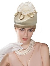 Champagne Fascinator Hat For