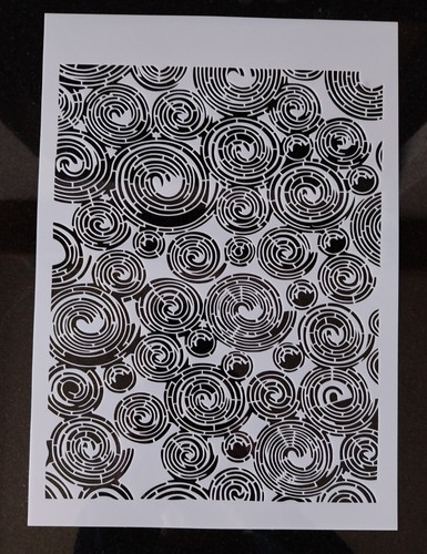 Abstract swirl pattern - pattern, stencil