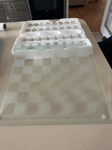 Games glass chess - h&h,