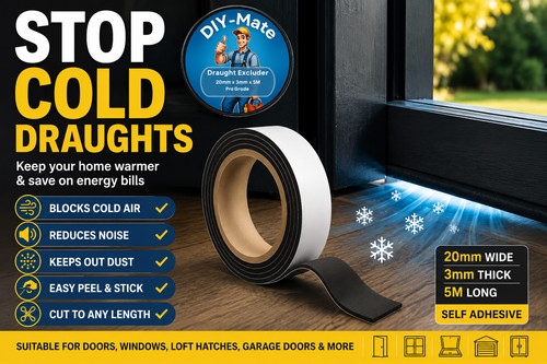 Draught excluder foam tape - draught,