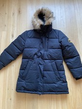 Zavetti Canada Women's Goshawa Puffer Parka Jacket in Black, Size L New No Tag