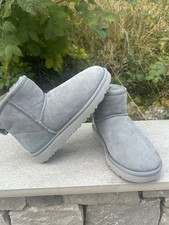 Ugg Classic Light Grey Mini Boots Size Uk 4 Eu 37