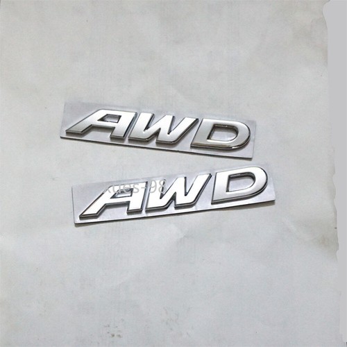Silver chrome sep awd metal - 2x,
