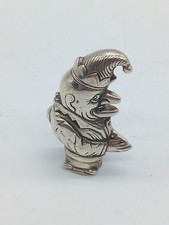 925 Sterling Silver "Mr Punch" Vesta Case Amazing Condition 62.88 Grams 