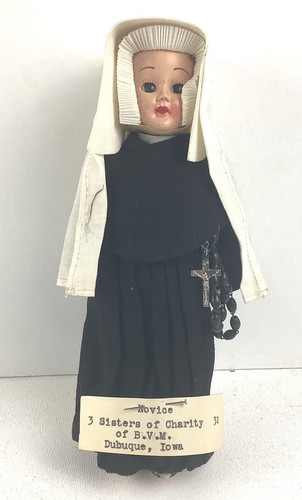 Vintage 1950 nun doll novice - 1950's,