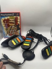 Buzz! The Music  Quiz With 4 Wired Buzzers Playstation 2 PS2 