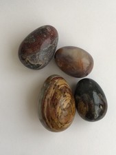 Polished Stone Decorative Eggs