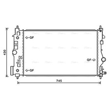 Radiator For Opel Zafira Tourer C 2.0 CDTi AVA