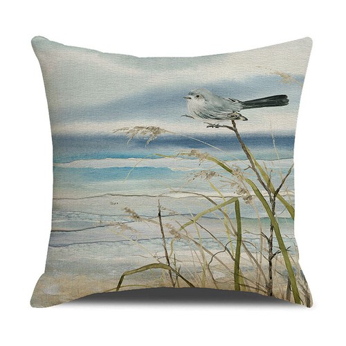 Coastal coral throw pillow - throw,