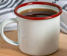 Enamel Mug Red Rim 