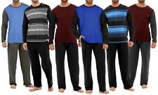 Mens Pyjamas Sets PJ's Nightwear Loungewear Cotton Pyjama Set Size S-4XL