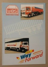 WBS Wisbech Bulk Systems Tipper Trailers Brochure c.1992