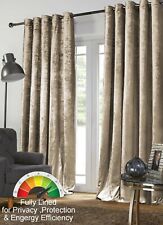 Crushed Velvet Eyelet Curtains