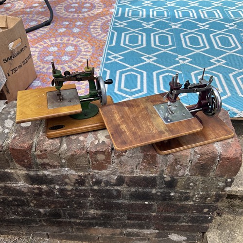 Two miniature vintage sewing - two,