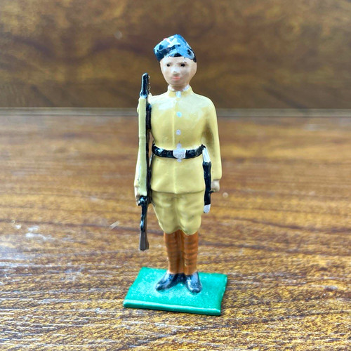 Painted metal toy soldier - painted,