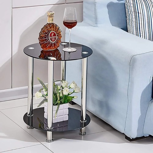Round tier glass - 2-tier,