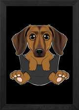 Dachshund Puppy Framed Wall