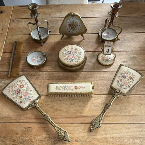Vintage embroidered floral - vintage,