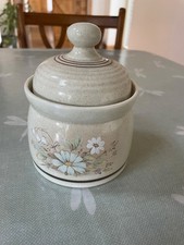 Royal Doulton Lambethware Florinda Sugar Bowl with Lid in excellent condition