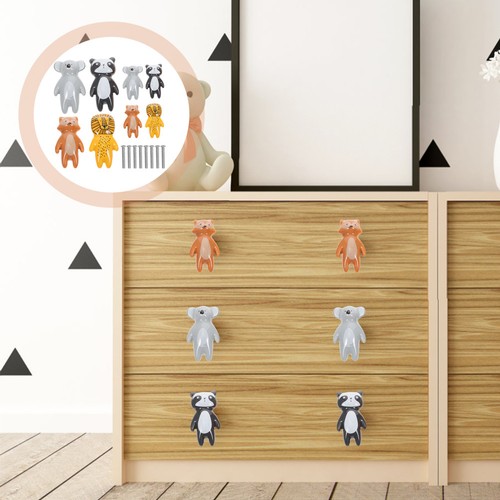 8pcs cartoon animal knobs - cartoon,