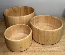 Vintage mcm boho wooden - wooden, salad