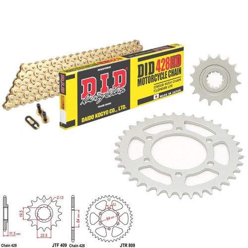 Dr125 chain and sprocket - se,