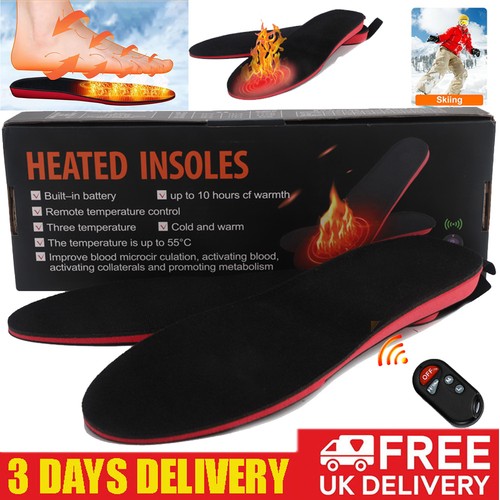Winter heated shoe insoles - heated,
