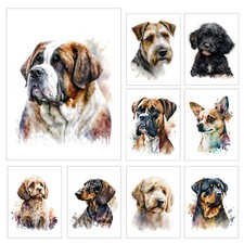 Dog Metal Print Sign Plaque Wall Art Dogs Prints Signs Home Décor Gift M146