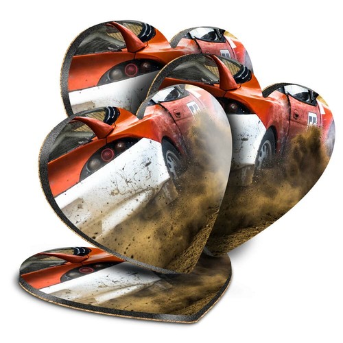 Heart mdf coasters car - mdf,