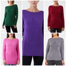 NEW Ladies Italian Ribbed Star