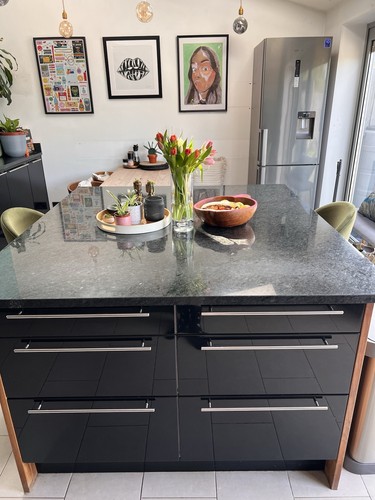 Black granite worktops 30mm - worktops,