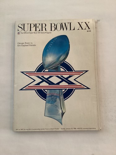 Super bowl program 1986 - bowl, xx