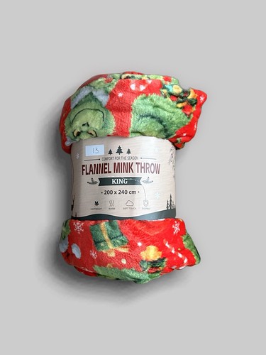 Grinch christmas flannel mink - flannel,