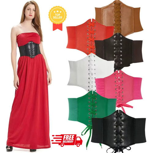 Women ladies wide corset - corset, belt