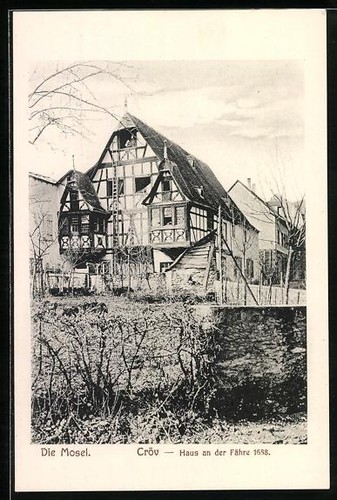 Postcard cröv mosel house - cröv,