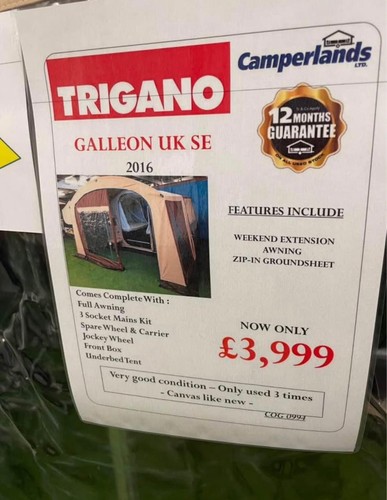 Trigano galleon 2016 - galleon, uk