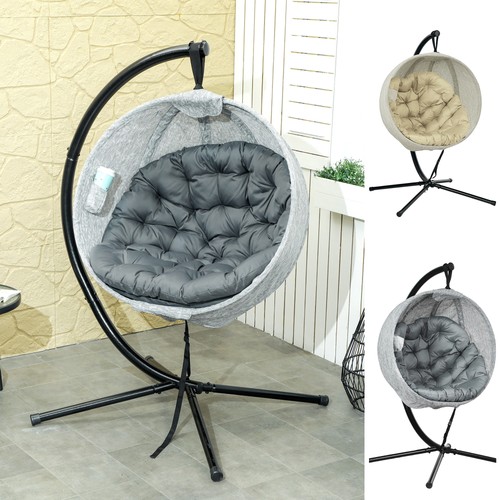 Garden egg chair with folding - egg,