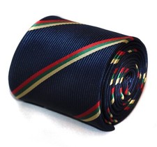 navy dark blue tie & red