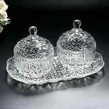 2pc Set Glass Sugar Candy