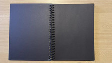 Derwent Hardback Sketch Book Black Paper - A4 Portrait