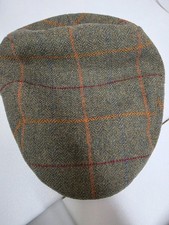 MENS Barbour Wilkin Mens Tweed Flat Cap BROWN CG C90 