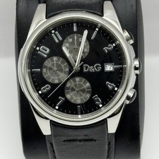 Dolce & Gabbana D&G 40mm Working Quartz Watch Date Display Stainless Steel