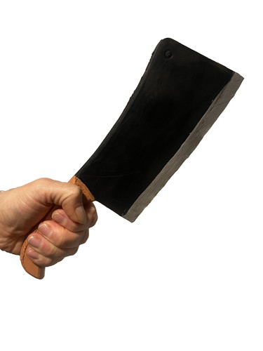 Fake meat cleaver handheld - meat,