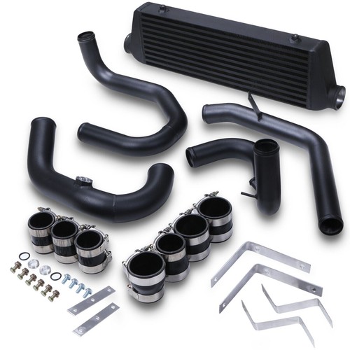 Black alloy front mount - black,