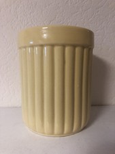 Katie Alice Pale Yellow Utensil Holder Ribbed 