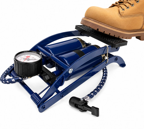 Twin double barrel foot pump - twin,