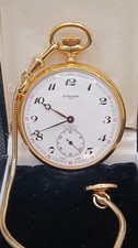 Le Cheminant 1822 Swiss Made 17 Jewels Incabloc Pocket Watch Gold Plated Working