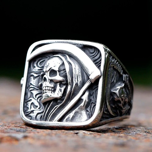 Men chunky grim reaper skull - men's,